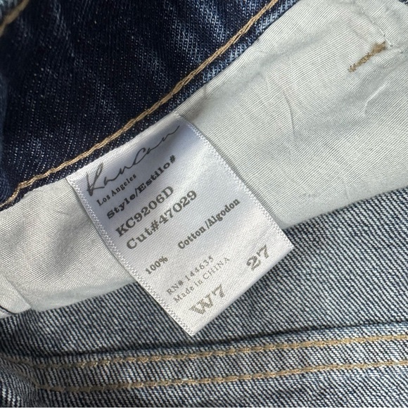 New Kancan Glora High Rise Shorts Distressed Frayed Denim - Picture 5 of 8